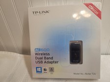 NEW TP-LINK AC600 Wireless Dual Band 2.4 +5 GHZ USB Adapter Model No. Archer T2U picture