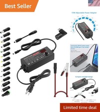 Versatile 72W Universal DC Power Supply with 65W USB-C Fast Charging and 14 Tips picture