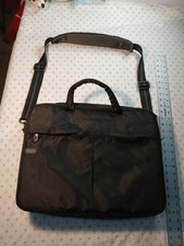 Dell Black Ballistic Nylon Laptop Messenger Bag Briefcase Padded Travel Case picture