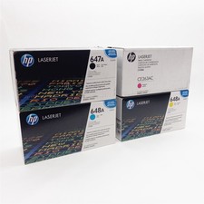 HP 647A/648A CE260A CE261A CE262A CE263AC Toner Cartridge Set OEM New Sealed picture