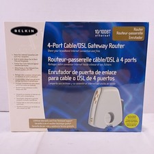 Belkin 4-Port Cable/DSL Gateway Router 10/100BT Ethernet New and Sealed picture