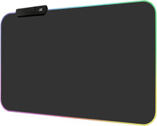 RGB Gaming Mouse Pad, 9.8 × 13.8 Inch, 14 Light Modes, Non-Slip Rubber Base, Wat picture