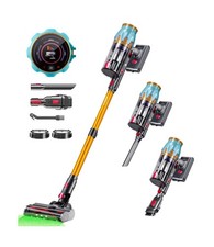 Cordless Vacuum Cleaner, 45Kpa/550W Stick Vacuum with Touch Screen, Max 65Min... picture