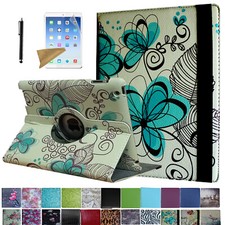 For iPad Air 2 (2014 Released) 360 Rotating Case Cover Stand Magnetic Sleep/Wake picture