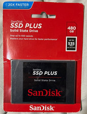 SanDisk SSD Plus 480GB 2.5in Internal SSD 535MB/s Read Speed Black picture