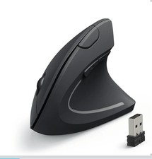 Anker 2.4G Wireless Ergonomic Mouse Right Hand Vertical Mouse USB Receiver Black picture