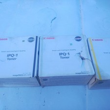 (3) Genuine OEM Canon IPQ-1 Toner Cartridge Black Yellow Clear imagepress C1 C1+ picture
