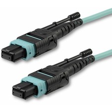 StarTech 5m (16.4ft) MTP(F)/PC OM3 Multimode Fiber Optic Cable, OFNP Plenum, picture