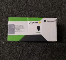NEWSEALED  GENUINE LEXMARK 24B6719 YELLOW TONER CARTRIDGE AC picture