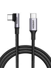 UGREEN Right Angle USB C to C Cable, 100W Type C 90 Degree 10 ft, Black  picture