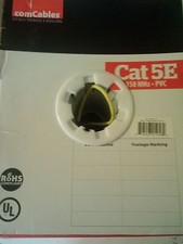 New comCables Cat 5E 350MHz BC-C5EPVC-YL 4 Pair 24AWG Yellow 1000' Cable picture
