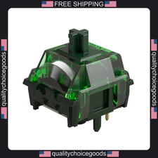 Mechanical Keyboard Switches 45 Pack Green Fog Heavy Linear 60g Pre-Lubed RGB picture