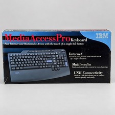 Vintage IBM Media Access Pro Wired Keyboard w/ Detachable Wrist Rest NOS picture