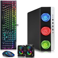 HP 800 G3 RGB Gaming PC i5-7th 16GB RAM 256GB SSD RGB-KB&M & Speakers WiFi Win11 picture