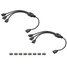 2 Pcs RGB Splitter Cable, 12V 12