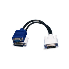 8in  DVI-I Splitter DVI-D to VGA Adapter - Black picture