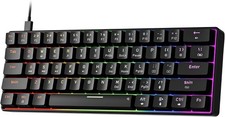 Teclado mecanico gm seiscientos once sesenta por ciento luces led portatil pc picture