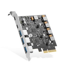 Binardat PCIE to USB 3.2 Gen2 10G Expansion Card, 5 Port 3X USB Type-A and 2X... picture