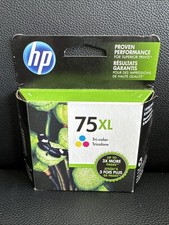 GENUINE NEW HP 75XL Tri-color CB338WN Ink Cartridge OEM (Exp 2021) - SEALED picture