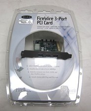 BELKIN F5U501-APL REV.A  3 PORT 32BIT PCI FIREWIRE CARD  NEW IN PACKING picture