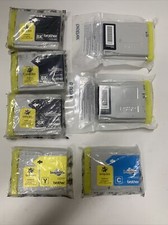 Brother INK CARTRIDGES 5-LC51BK 1-LC51Y 1-LC51C LOT OF 7 Cartridges picture