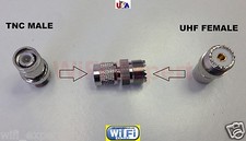 1x UHF Female SO239 Jack to TNC Male Plug Straight RF Coax Connector Adapter USA picture