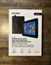 Incipio Microsoft Surface 3 Capture Rugged Black Case with Removable Hand Strap picture