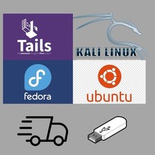 Tails 6.11 Kali 2024.3 Ubuntu 24.04 Fedora 32GB USB Live Bootable 64 bit 4in1 picture