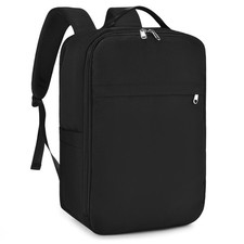 BAGZY 17x10x9 Personal Item Backpack for 40x20x25 inches, Black picture