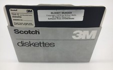 Vtg 1979 Apple II Game Bloody Murder By Stoneware Software Collectible Scarce picture