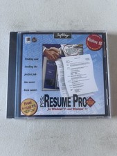 SoftKey PFS: Resume Pro Software Windows 95 3.1 CD-ROM Factory Sealed picture