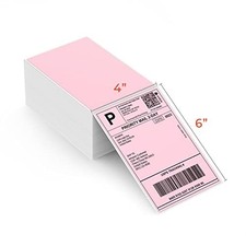 4x6 Pink Thermal Shipping Labels - 500 Sheets for Safe & Clear Printing picture