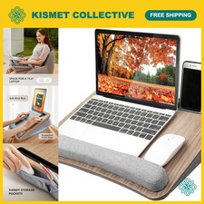 Laptop Lap Desk with Cushion for 15.6