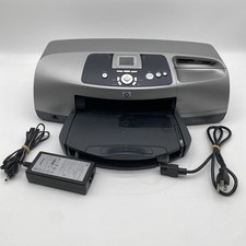 HP Photosmart 7550 Standard Inkjet Printer And Original AC Adapter Tested picture