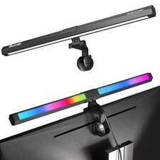 Quntis Monitor Light RGB Backlight, Eye-Care Dual Light Computer Light Bar Ga... picture