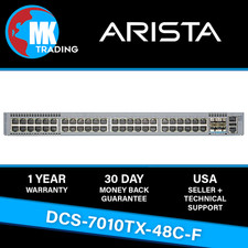 Arista 7010TX DCS-7010TX-48C-F 48x1G RJ45 4x25G SFP28 Switch NEW SEALED Dual AC picture