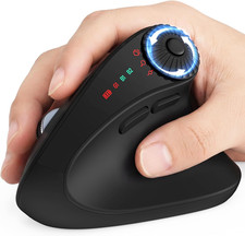 MAM51 Ergonomic Mouse, Bluetooth Mouse with Side Scroll Wheel | Wireless Mouse f picture