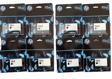 8 Pack Genuine HP 564 Black Ink Cartridge InkJet CB316WN Warranty Ends READ DISC picture