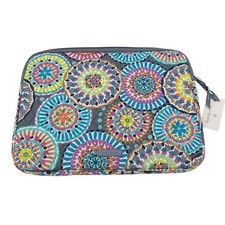 Vera Bradley Sunny Medallion Quilted Cotton Laptop Sleeve Case Zip NWT picture