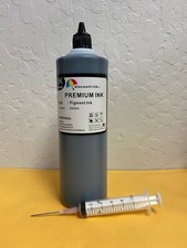 500ml Pigment Black refill ink for all HP Canon Lexmark Dell inkjet printers picture