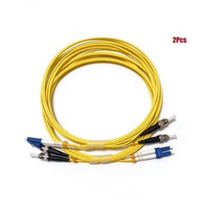 [2pcs] 1M-20M LC UPC-ST UPC Duplex OS2 9/125 Patch Cord LSZH FTTH Fiber Cable picture