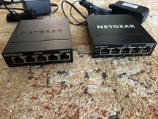 Lot of 2 Netgear 5 Port Ethernet Switches GS305 V3 & GS305E picture