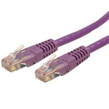 Startech 25ft Purple Cat6 Ethernet Cable Delivers Multi Gigabit 1/2.5/5gbps & 10 picture