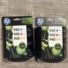 Lot 2x EXPIRED HP 940 Officejet Color Ink Cartridges Cyan Magenta Yellow EXPIRED picture