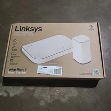 LINKSYS VELOP MICRO 6 MESH SYSTEM WIFI ROUTER WIFI SPEED UP TO 3GBPS - WHITE picture