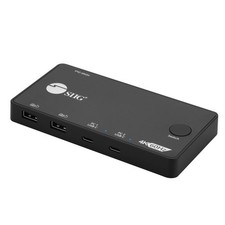 2-Port USB-C KVM Switch, 4K60, CE-KV0B11-S1 washable USB keyboard in medical picture