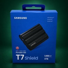 NEW SEALED, NEVER OPENED  Samsung Portable SSD T7 Shield 4TB picture