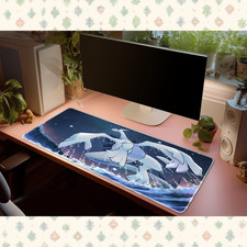 Pokemon Lugia Ocean Wave Desk Mat Mouse Pad Johto Legendary Anime Gaming picture