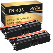 Compatible For Brother TN433BK TN433 Black High Yield Toner Cartridges 2-Pack picture