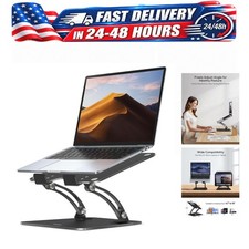 Nulaxy Laptop Stand for Desk, Adjustable Foldable Computer Riser, Ergonomic picture